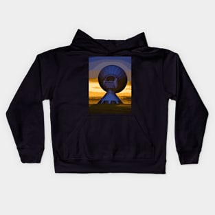 Space Connection - Landscape Kids Hoodie